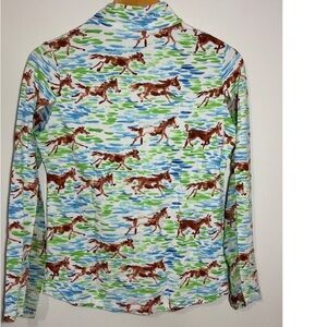 Equestrian Print Women's Blouse